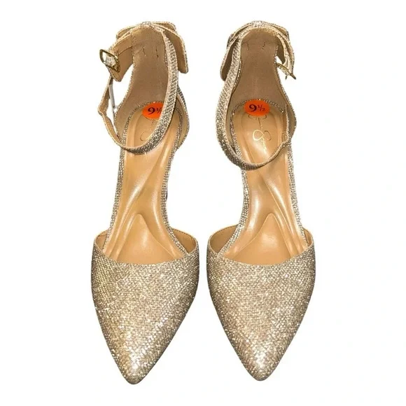 Jessica Simpson Whispie Pump heels In Gold. Brand new size 9.5 M - Picture 2 of 10